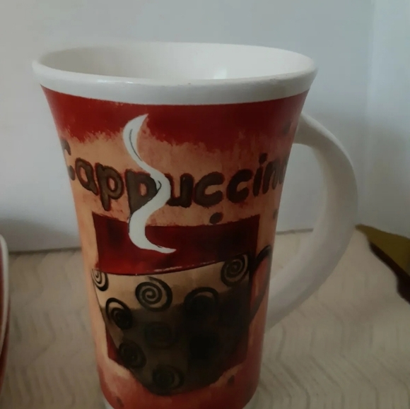 Gryphonware set of 3 Cups Whit 3 dessert plates look new - Picture 3 of 11